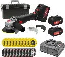 Varilex Brushless Haakse slijper set inclusief 2 Accu’s